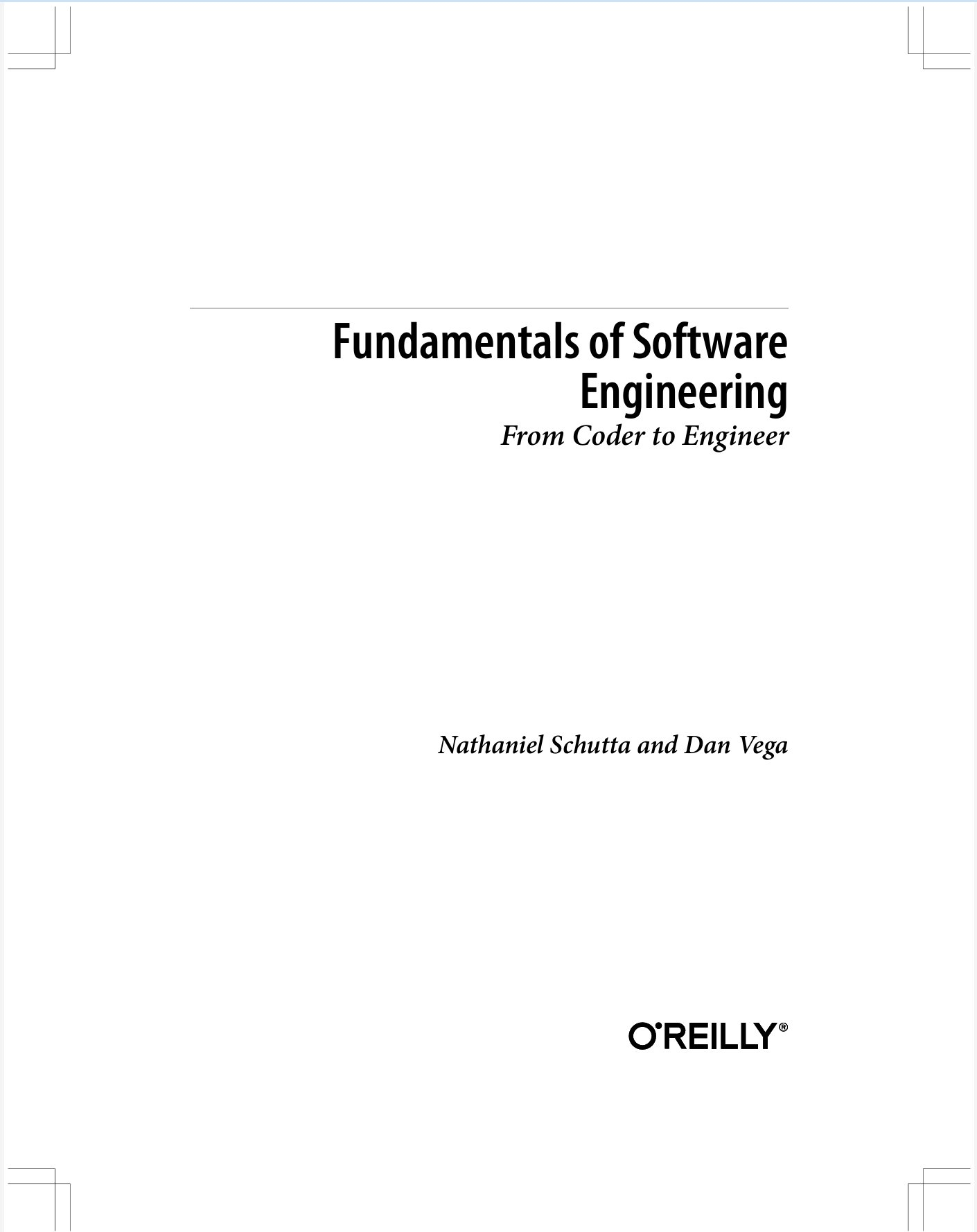 Fundamentals of Software Engineering Book Cover