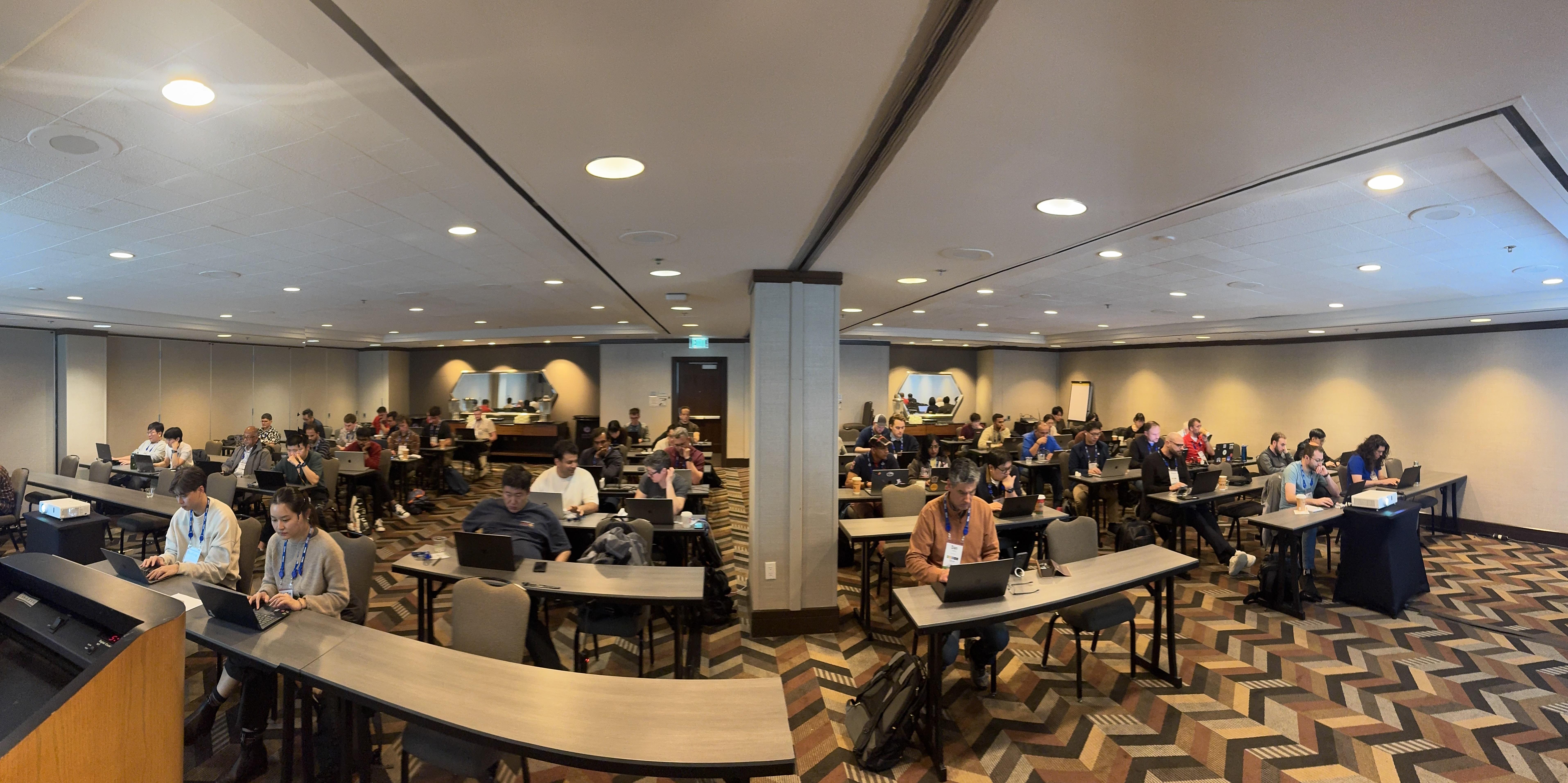 Workshop setup at QCon