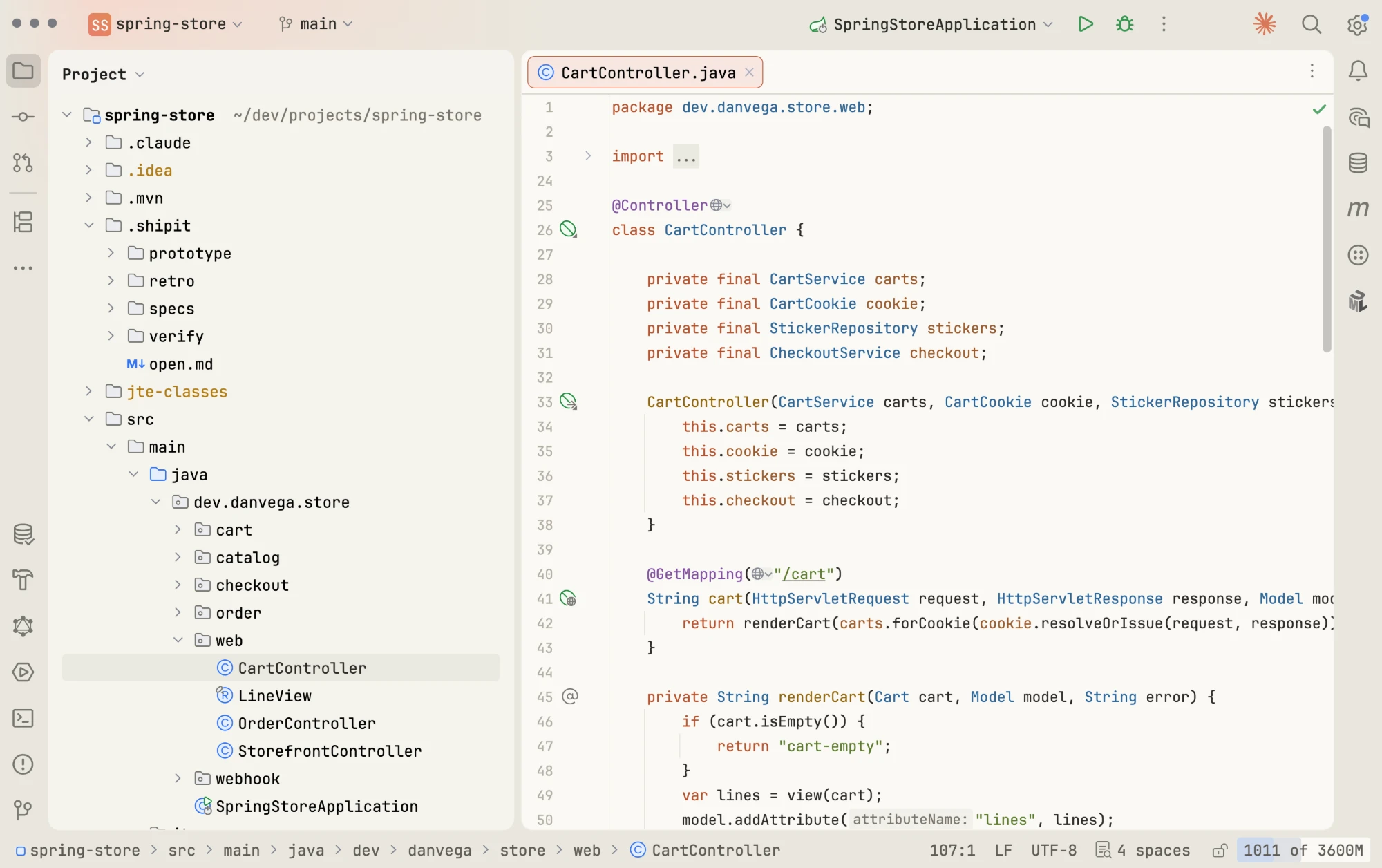 The Kiln light theme in IntelliJ IDEA