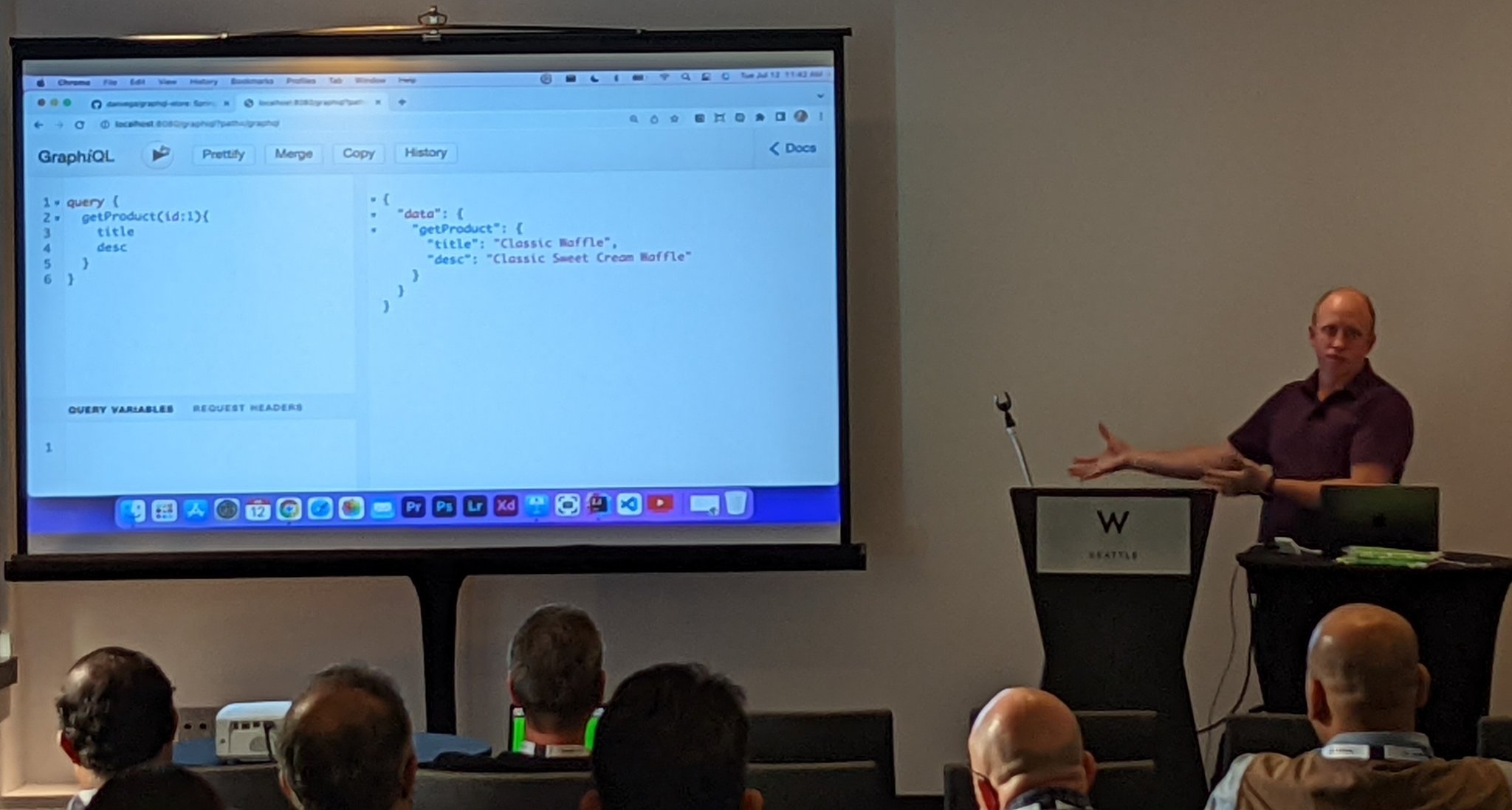 Dan Presenting on GraphQL