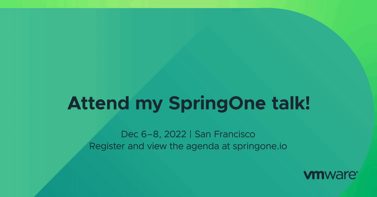 Join me at SpringOne