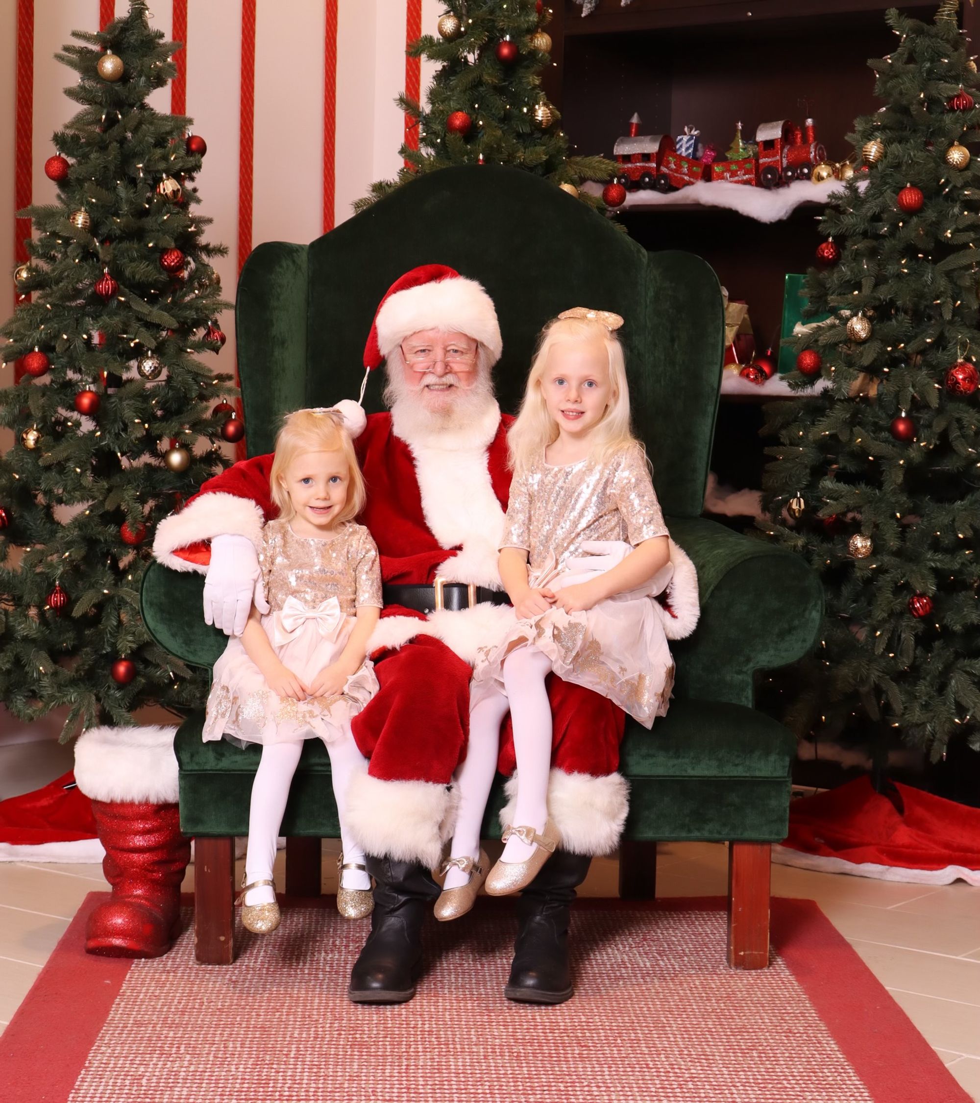 My girls with Santa
