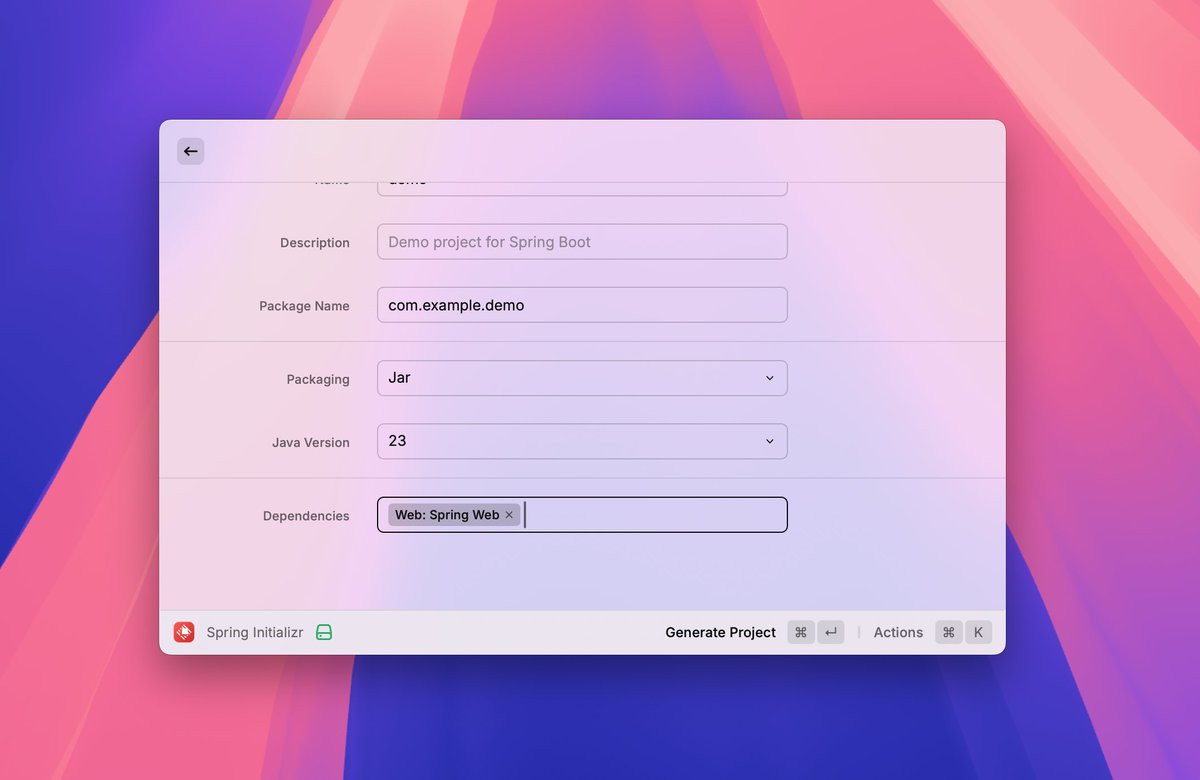 Spring Raycast Extension